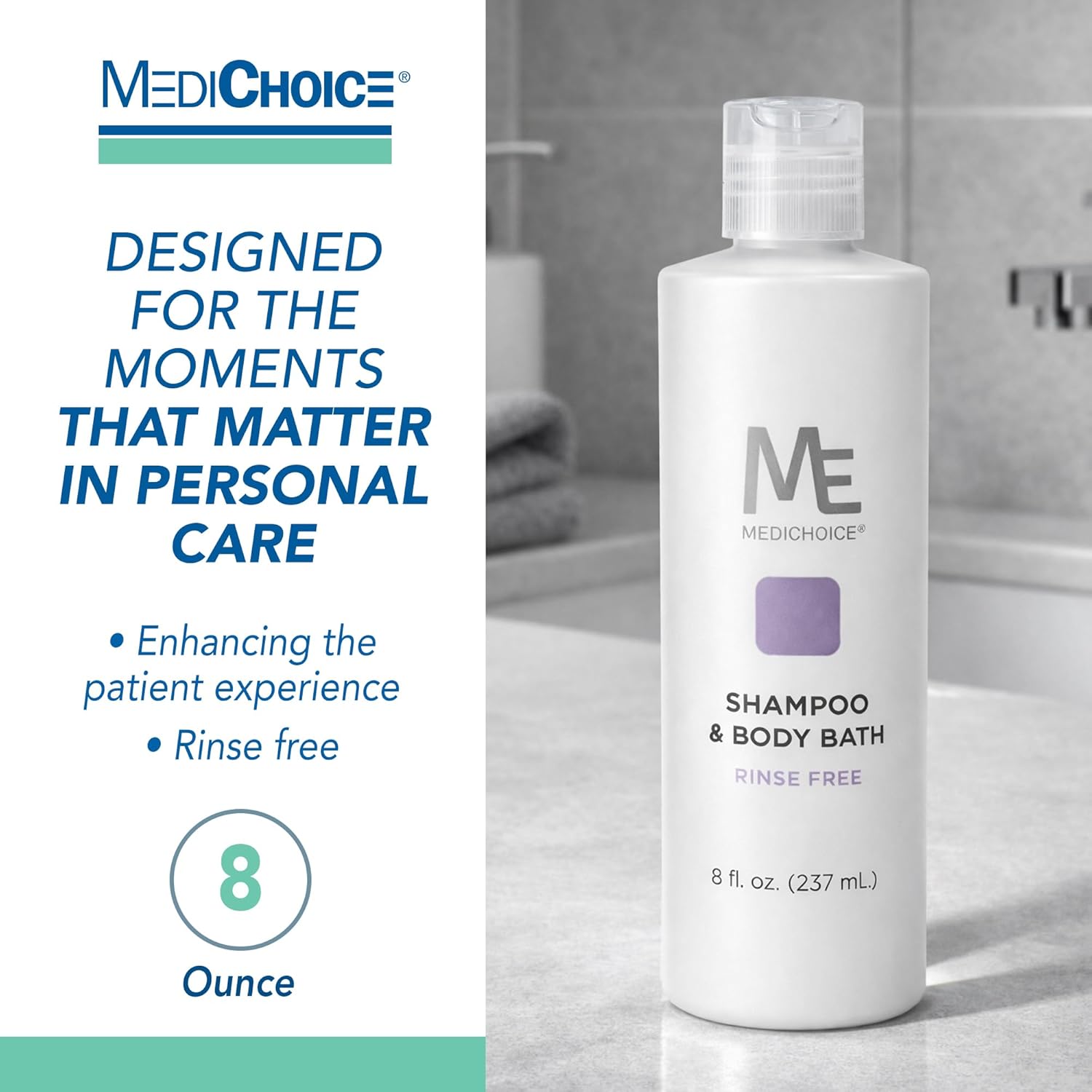 Medichoice No-Rinse Shampoo and Body Bath -Online Medical Supply