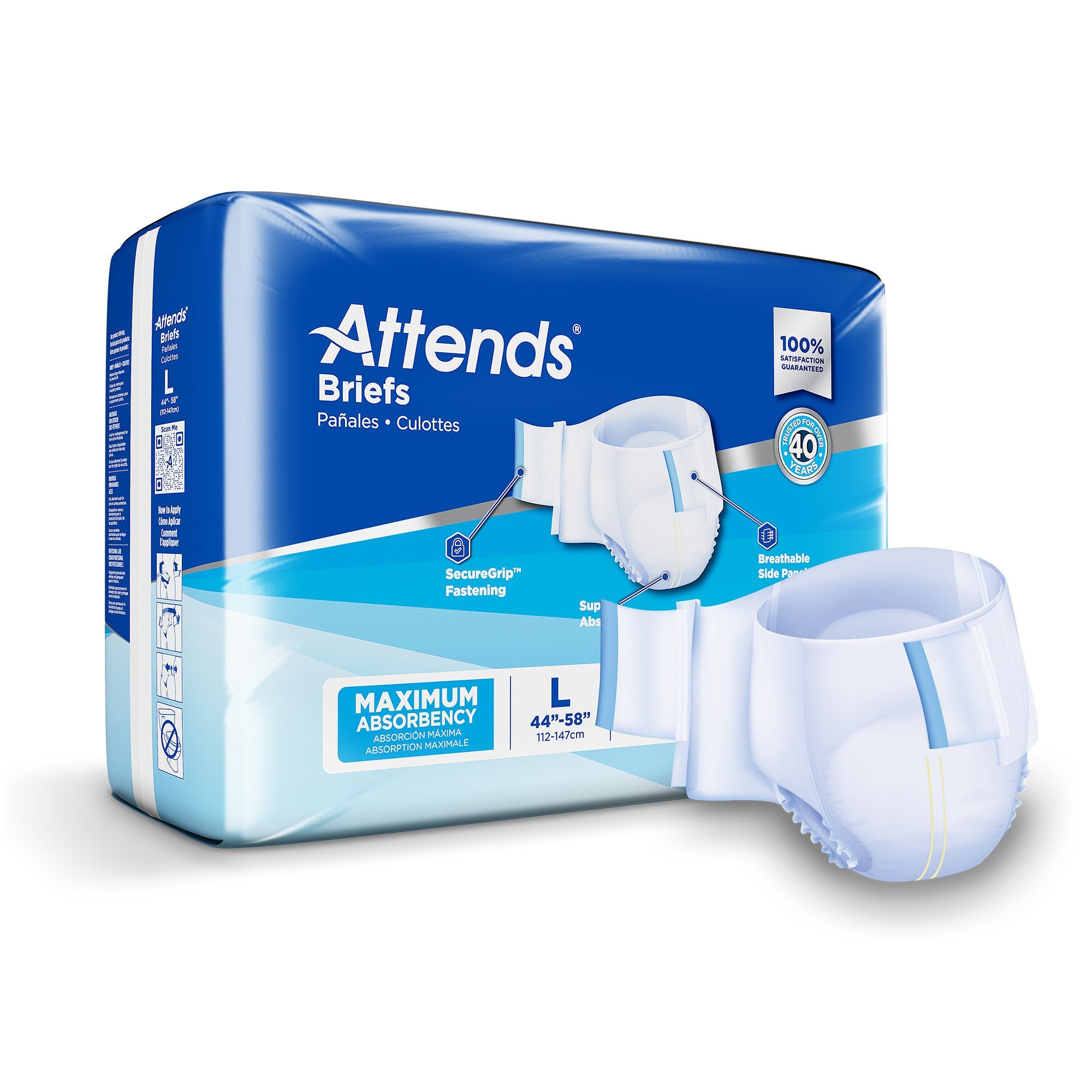 Attends® Extra Absorbent Breathable Briefs