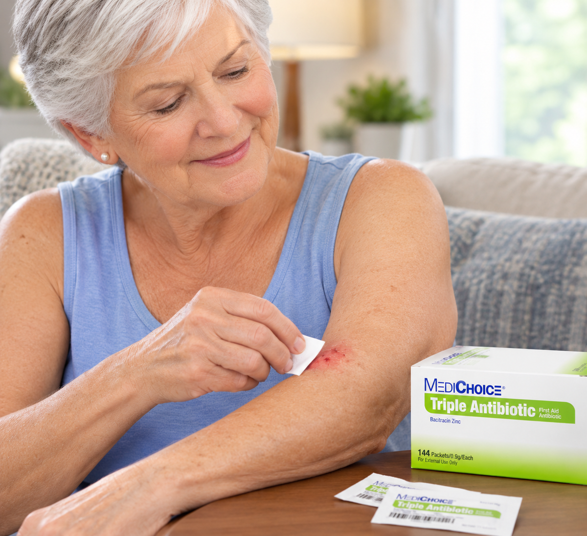 MediChoice First Aid Triple Antibiotic Ointment .9 Gram Packets, (1314OINT209)