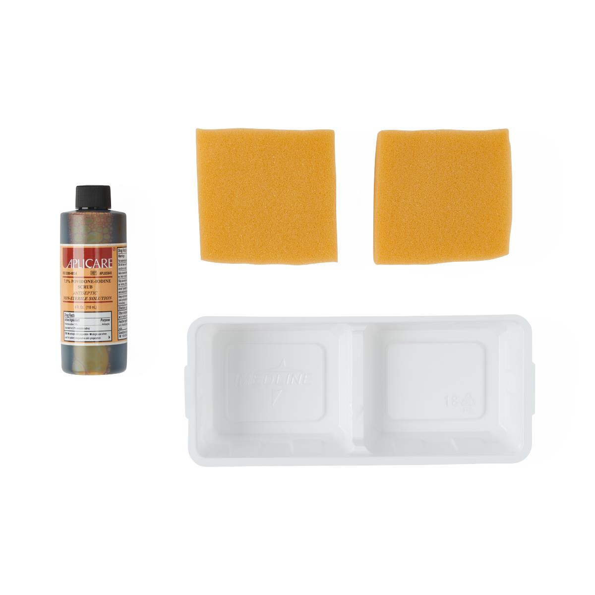 Sponge Wing Presat Pvp Scrub Sterile