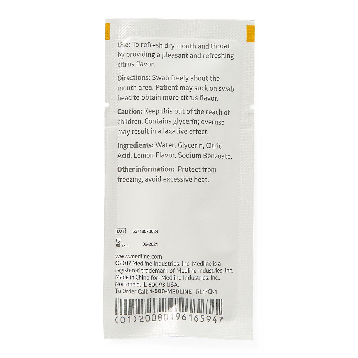 Swabstick Lemon-Glycerin 3-Pk 75 Pk-Box