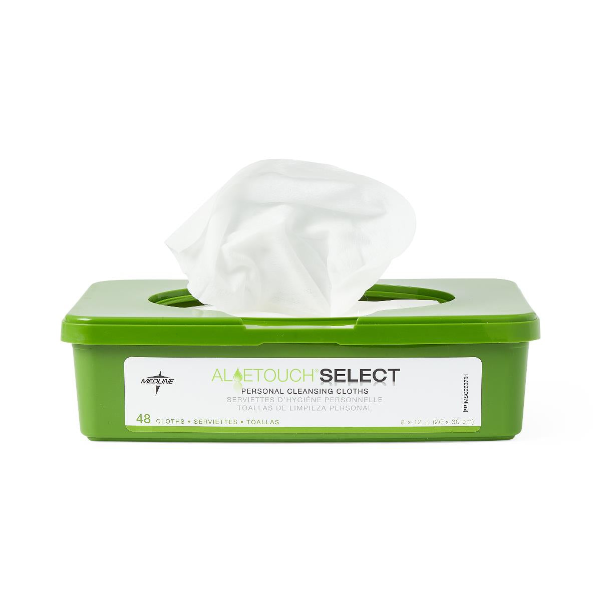AloeTouch SELECT Premium 8" x 12" 48-Wipe Tub Scented Wipes
