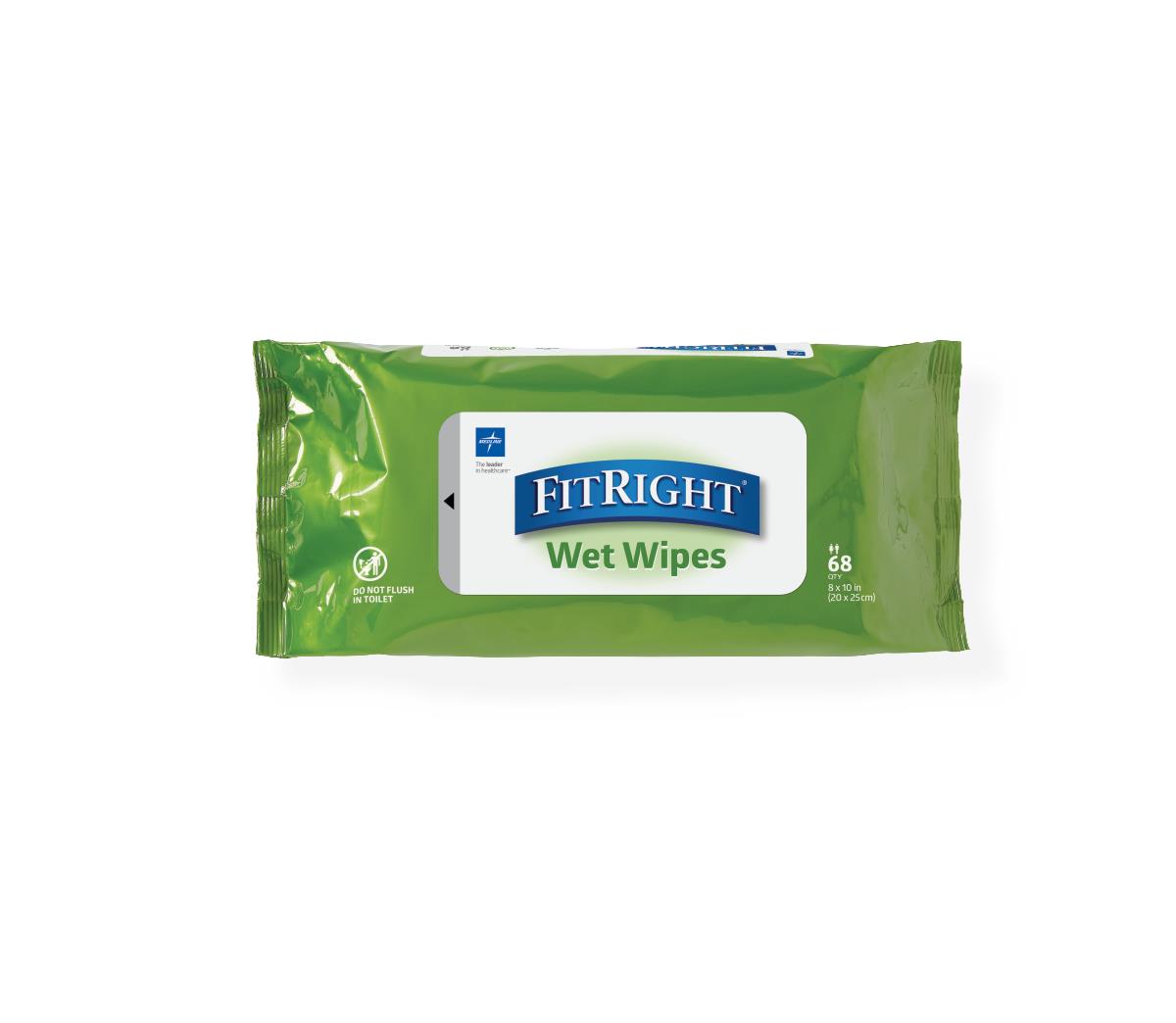 Medline FitRight Aloetouch Personal Cleansing Wipes MSC263754