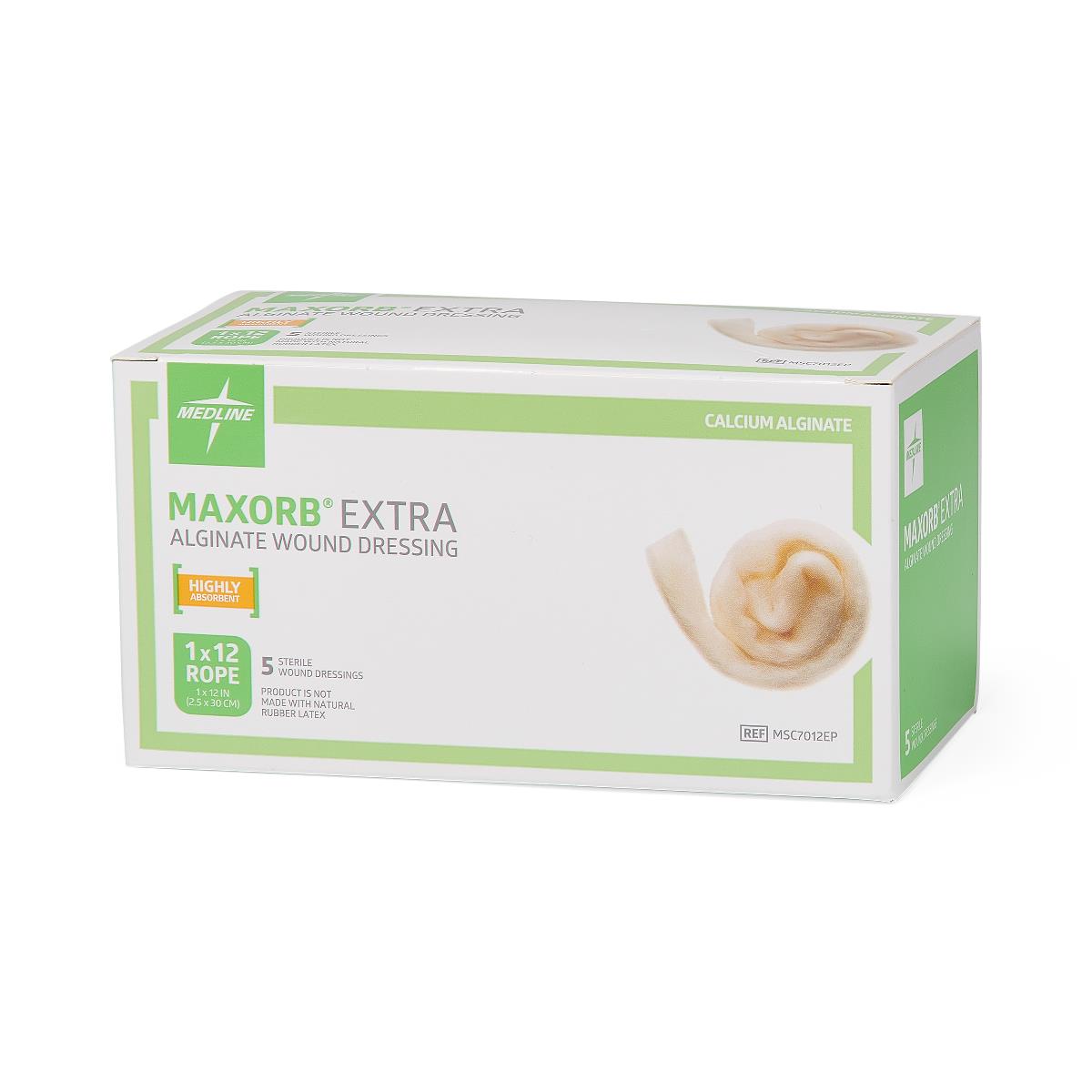 Maxorb Extra CMC/Alginate Dressings 1"x12" Rope (MSC7012EPZ) 5/EACH