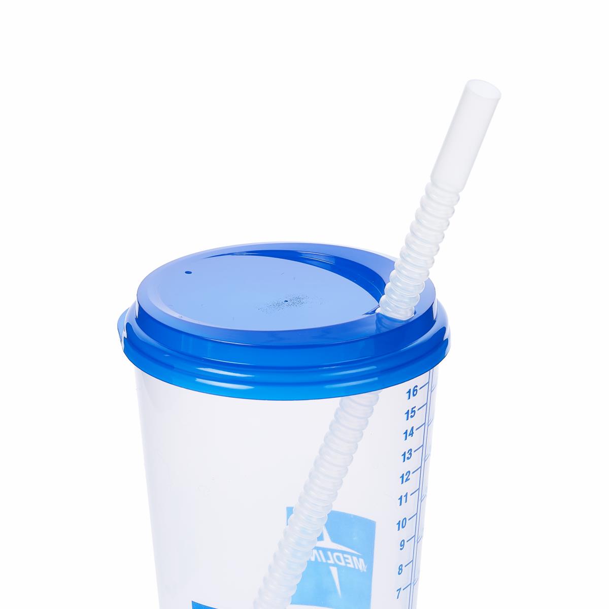 Carafe Clear Sparkly W-Grad Straw 16 oz