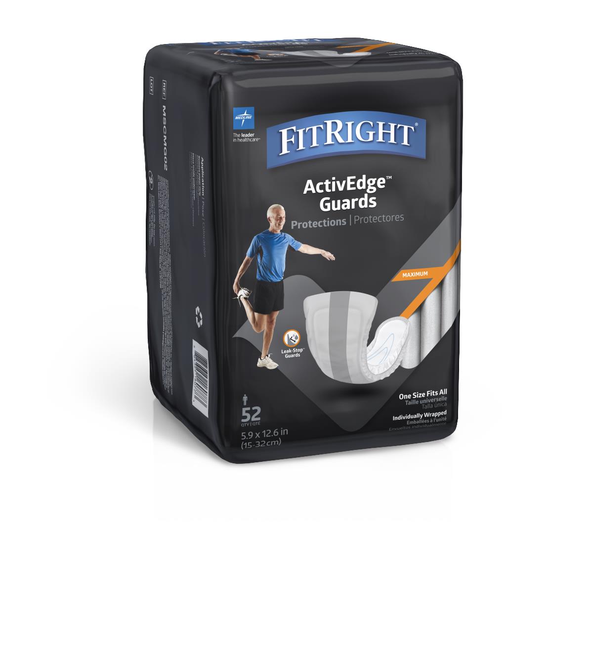 FitRight Active Guards for Men Maximum Absorbency Level