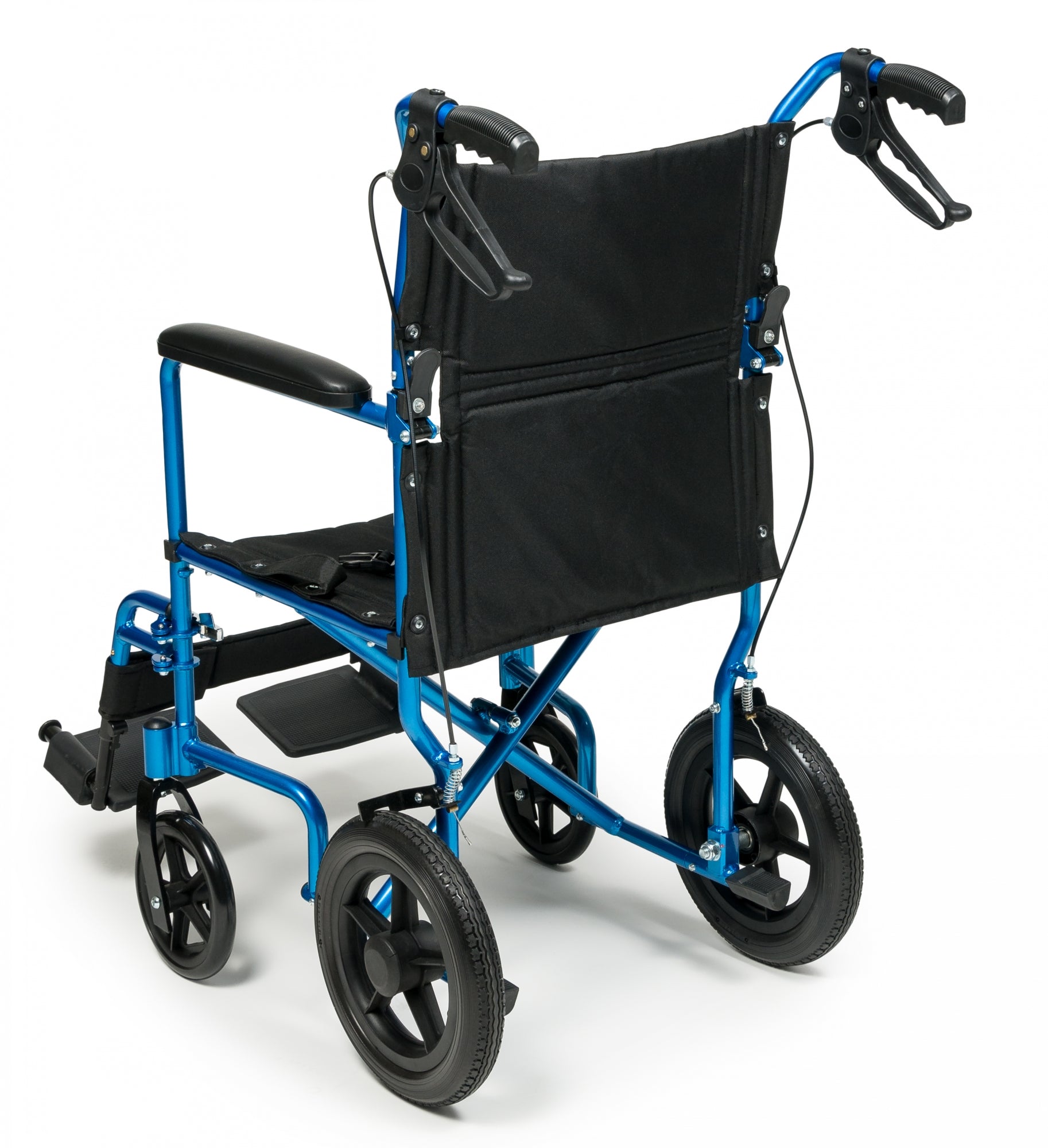 Deluxe Aluminum Transport Chair with 12 inch Wheels