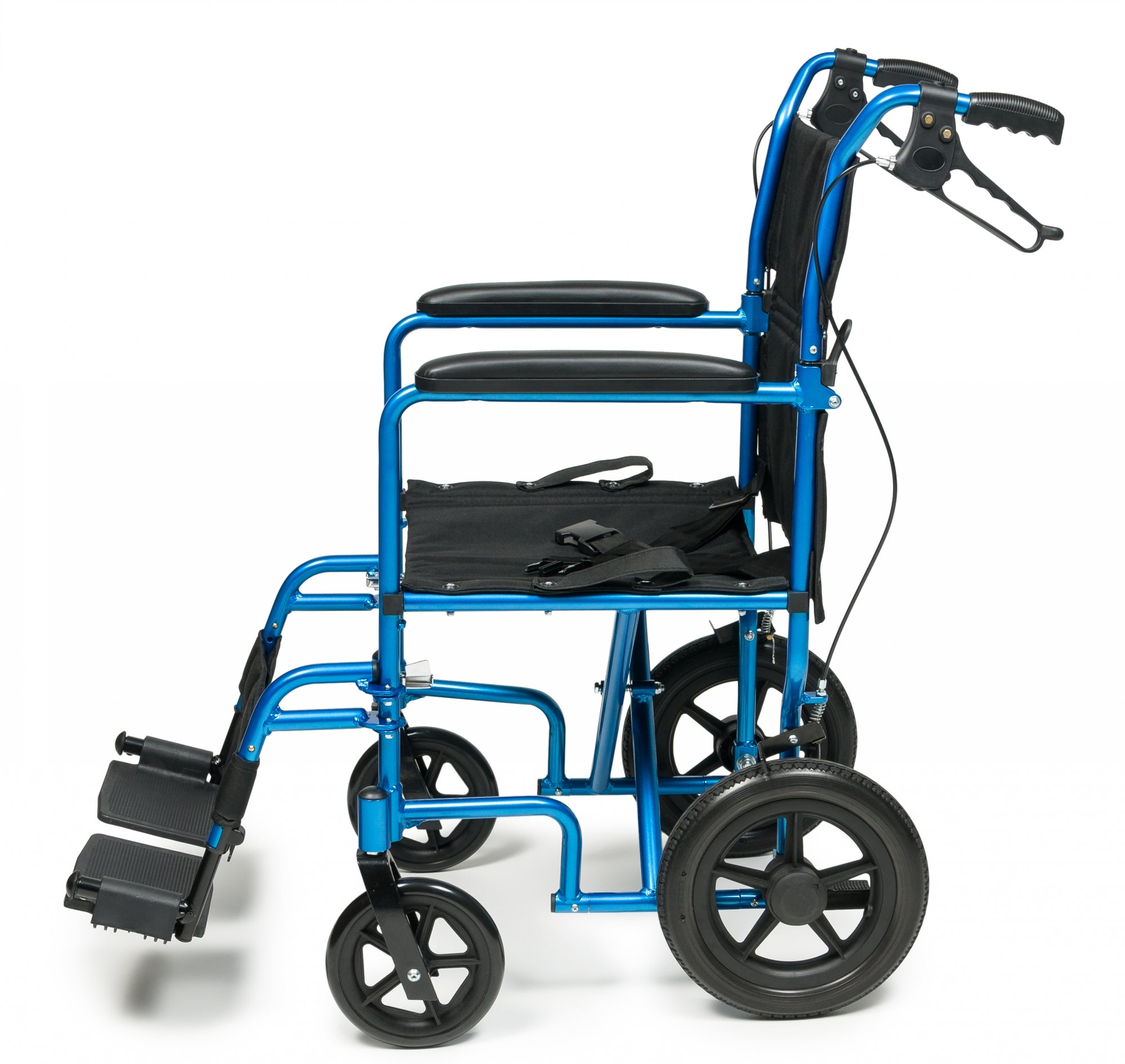 Deluxe Aluminum Transport Chair with 12 inch Wheels