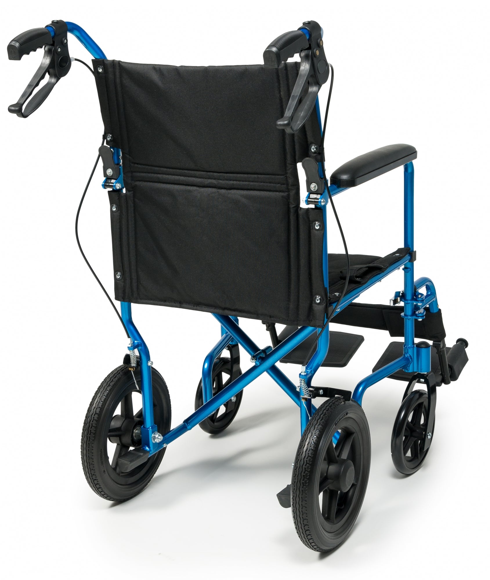 Deluxe Aluminum Transport Chair with 12 inch Wheels