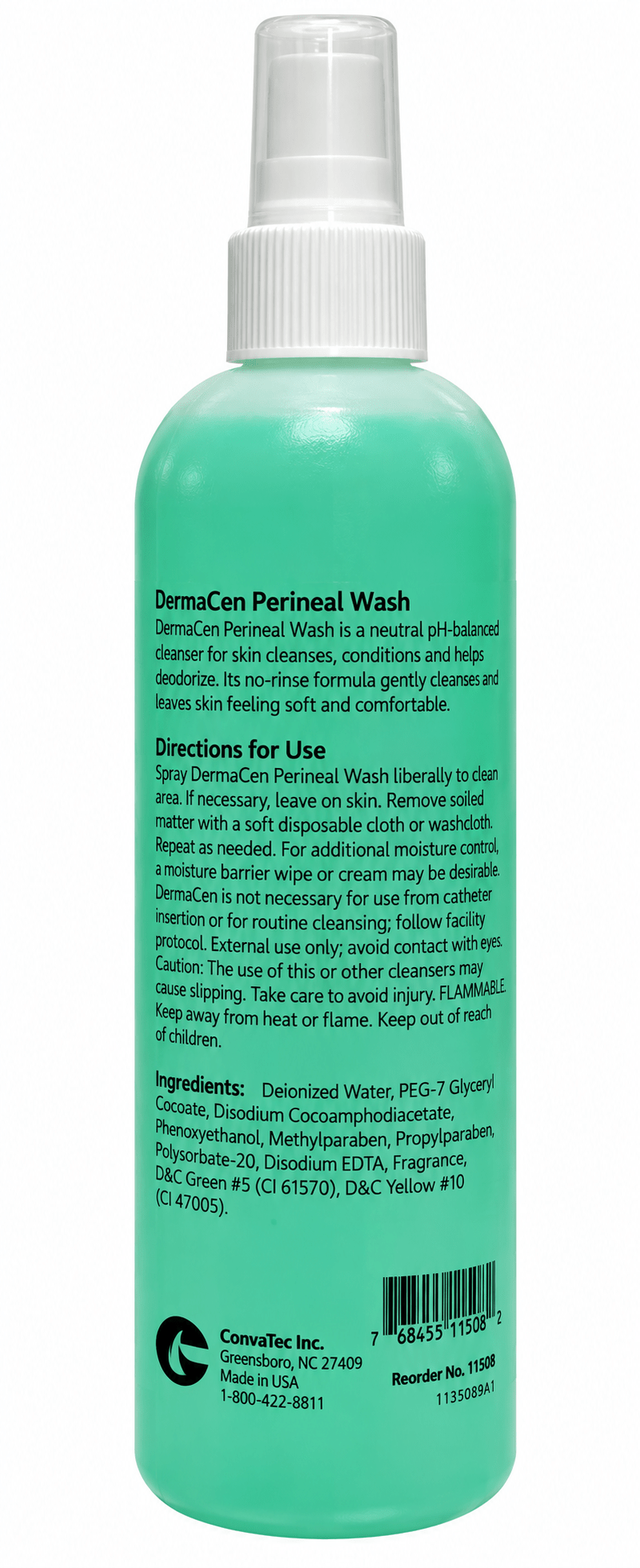 Dermacen by Medichoice/Halyard  Perineal No Rinse Skin Cleanser (PW23072)
