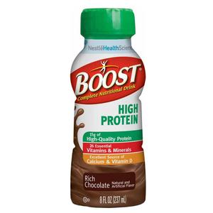 BOOST® High Protein Nutritional Energy Drink, 8 oz Bottle, Rich Chocolate