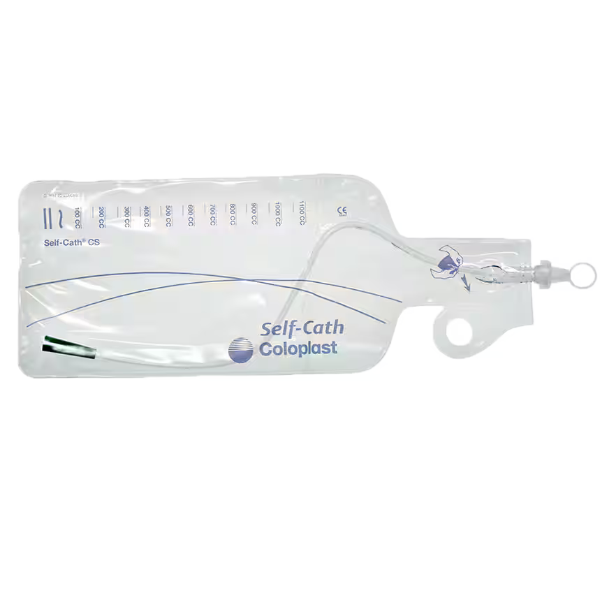 Male Intermittent Closed System Catheter Tray Self-Cath® Straight Tip Without Balloon Lubricated PVC