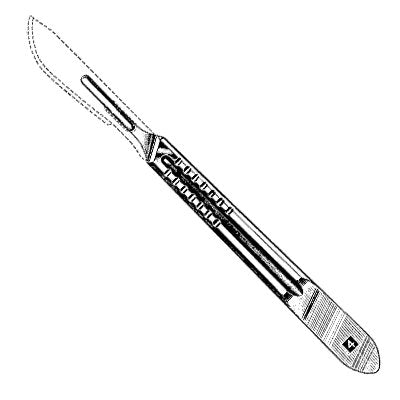 Scalpel Handle #4L - 06-2920