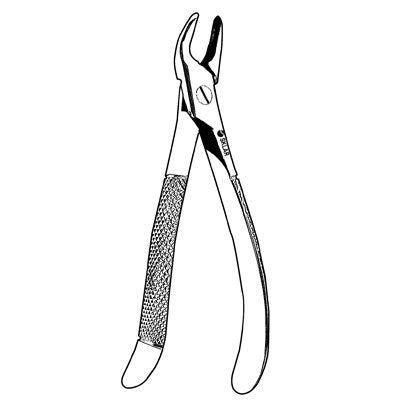 Upper Root Extracting Forcep #76SE English Pattern - 43-133