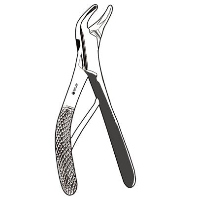 Children's Universal Extracting Forcep #150XS With Spring Lower - 43-272