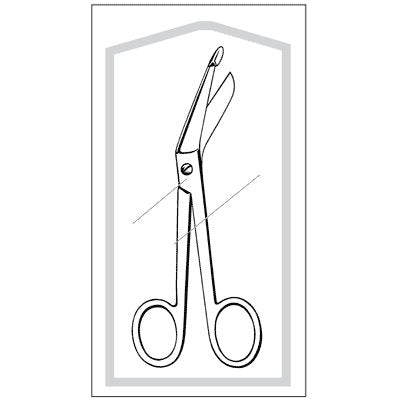 Econo Sterile Lister Bandage Scissors 5 1-2" - 96-2502