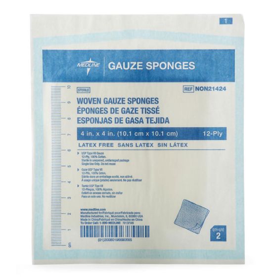 Medline Woven Sterile Gauze Sponges (NON21424H)
