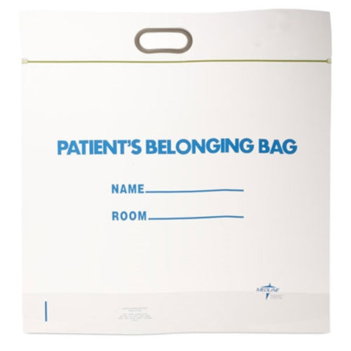 Bag Patient Belonging Patch Handle White