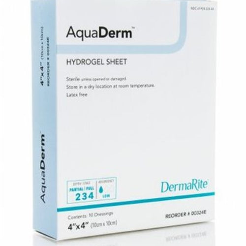 Hydrogel Sheet AquaDerm™ 4 X 4 Inch Square Sterile