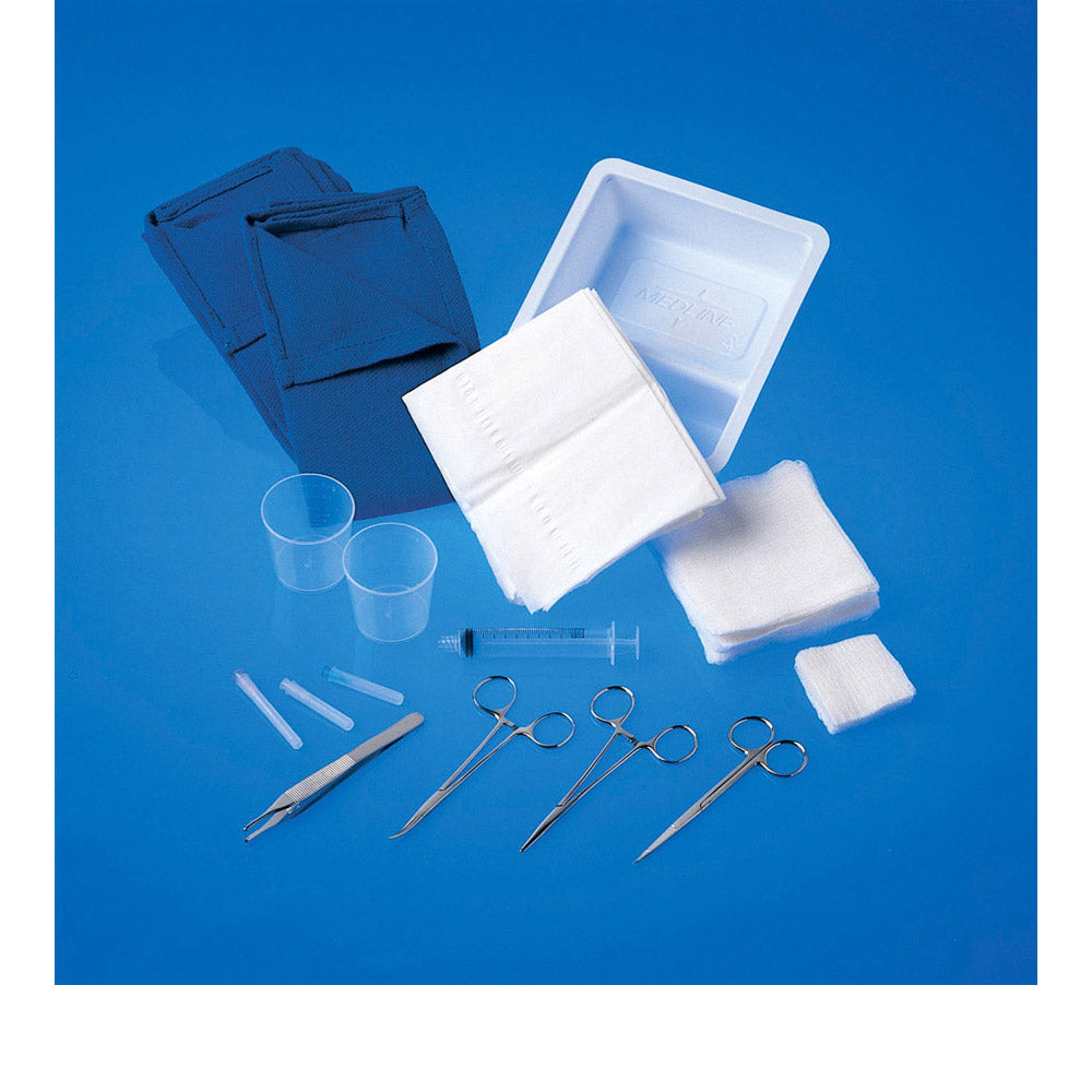 Tray Laceration Lidded Tray Sterile