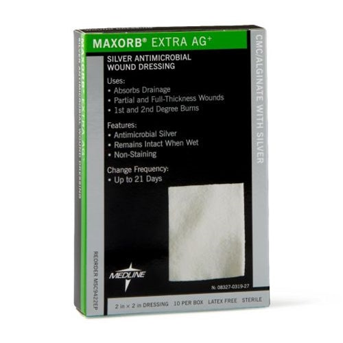 Maxorb® Extra Ag+ CMC - Alginate Dressings, 2" x 2"