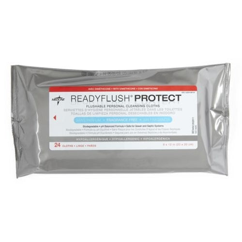 ReadyFlush Biodegradable Flushable Wipes with Dimethicone