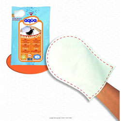 Aqua® Shampoo Pre-moistened Wash Glove