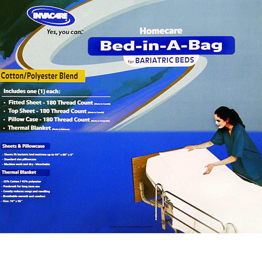 Invacare® Cotton - Polyester Home Care Bariatric Bed-in-A-Bag