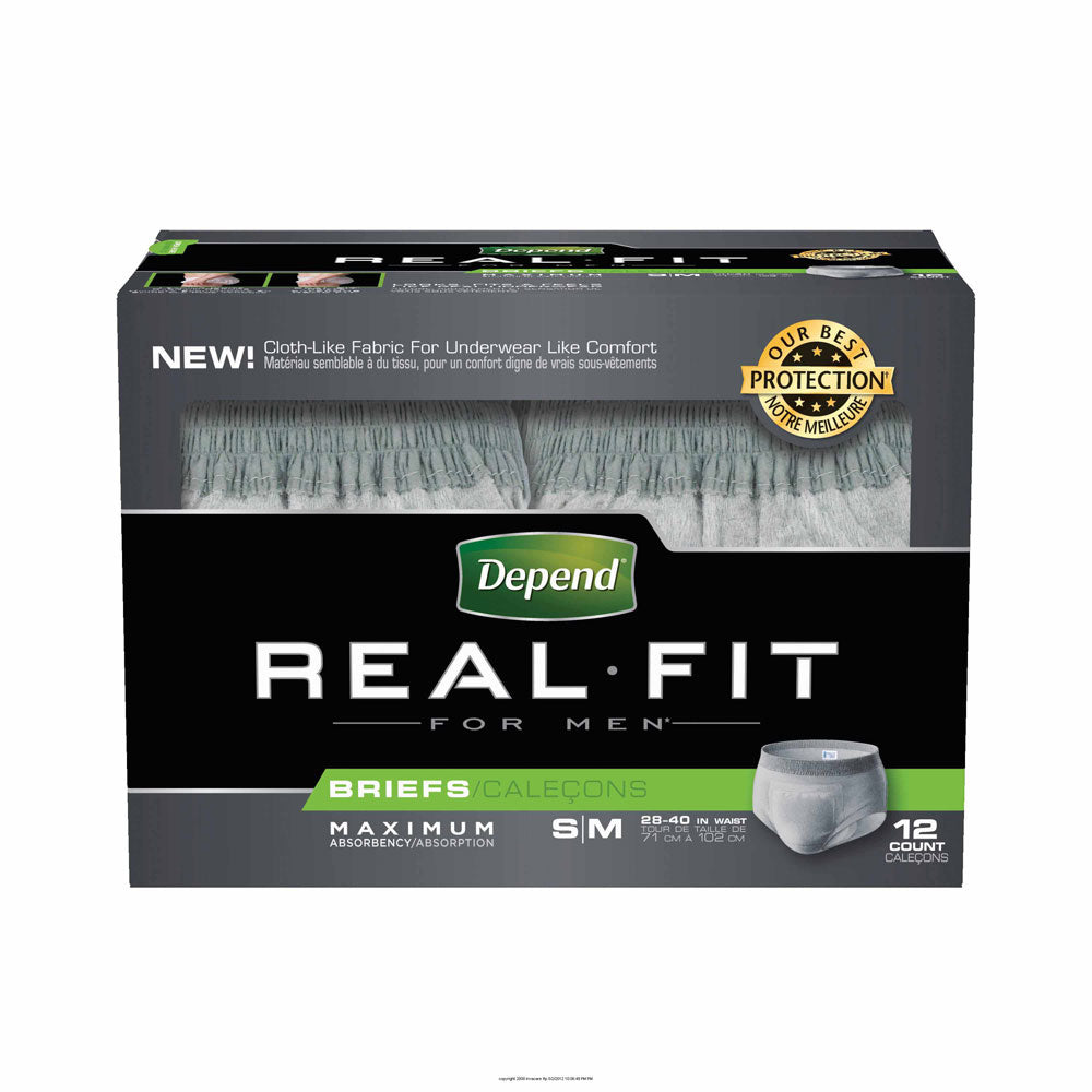 Depends® Real Fit® Briefs for Men