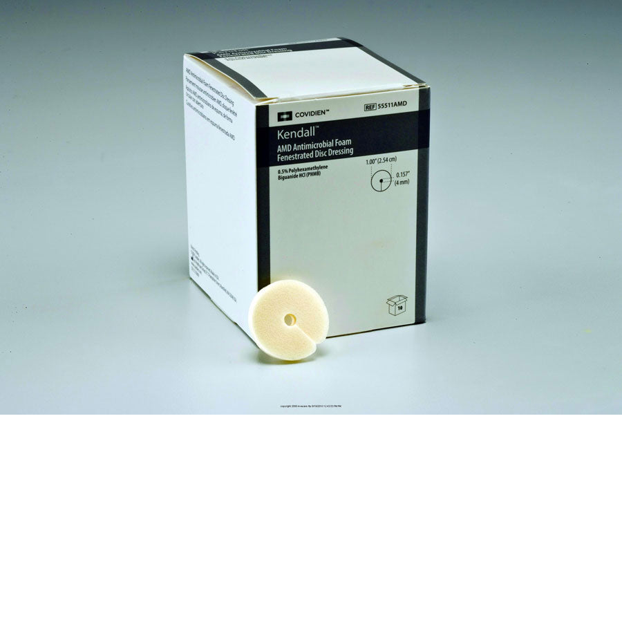 Amd Disc Dressing KND55511AMD - Kendall AMD Antimicrobial Foam Disc