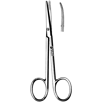 Sklarlite Extra Delicate Strabismus Scissors 4 1-4" - 23-1163