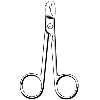 Crown Scissors Straight Serrated - 44-110