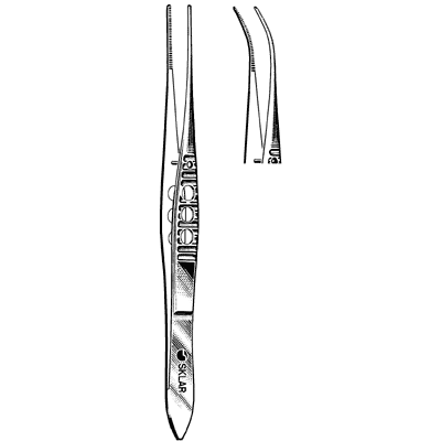 Sklar LiteGrip (Fenstrated Handle) Iris Forceps 4" - 66-2942