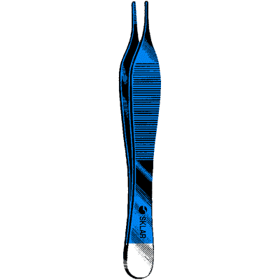 Sklar Blue Adson Dressing Forceps 4 3-4" - 91-5428