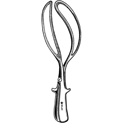 Hale Obstetrical Forceps 10 1-4" - 92-1610