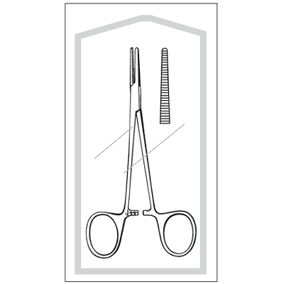 Econo Sterile Halsted Mosquito Forceps 5" - 96-2536