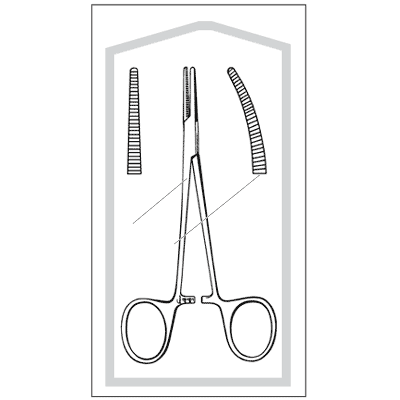 Econo Sterile Halsted Mosquito Forceps 5" - 96-2657