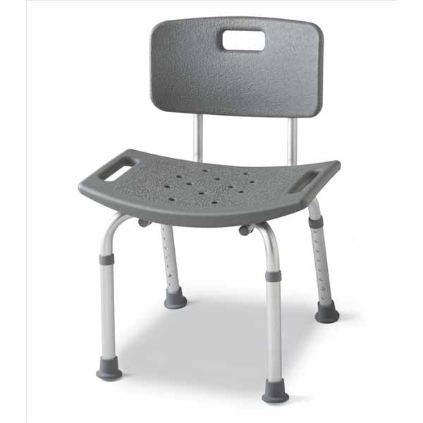 Medline Aluminum Bath Benches with Back (MDS89745RH)
