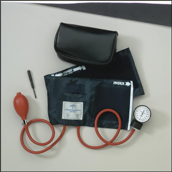 Medline Neoprene Handheld Aneroid Sphygmomanometers, Black (MDS9380LF)