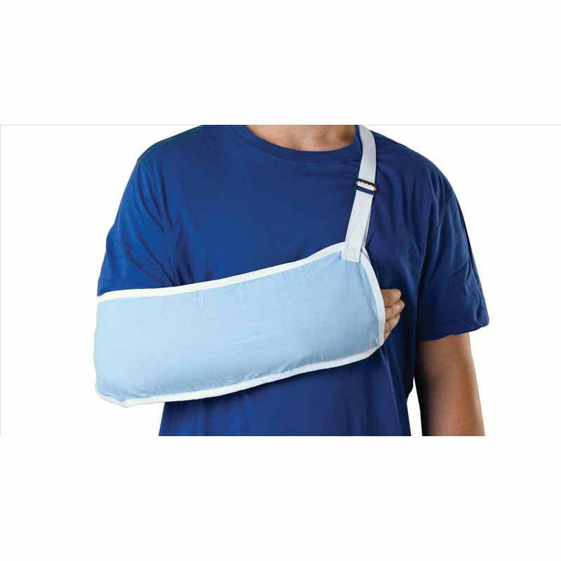 Medline Standard Arm Slings, Light Blue, Large (ORT11100L)