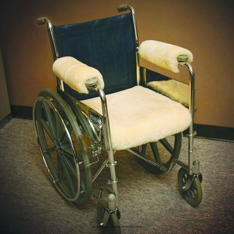 Sheepskin Wheelchair Desk Arm Rest Covers