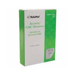 ReliaMed Alginate-CMC Dressings, 2" x 2" Pads, Sterile.