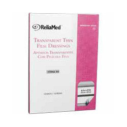 ReliaMed Transparent Thin Film Adhesive Dressing, Sterile, 6" x 8"