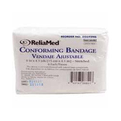 ReliaMed Conforming Bandage 6" x 4-1-2 yds., Non-Sterile, 6-Box