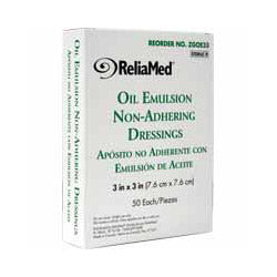 ReliaMed Oil Emulsion Dressing 3" x 3", Sterile